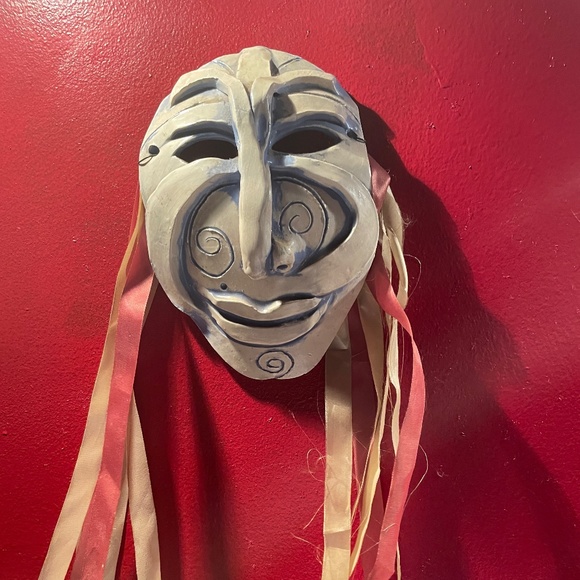 Signed, Perry Morgan Fired Clay Mardi Gras Mask